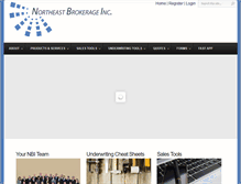 Tablet Screenshot of northeastbrokerage.com
